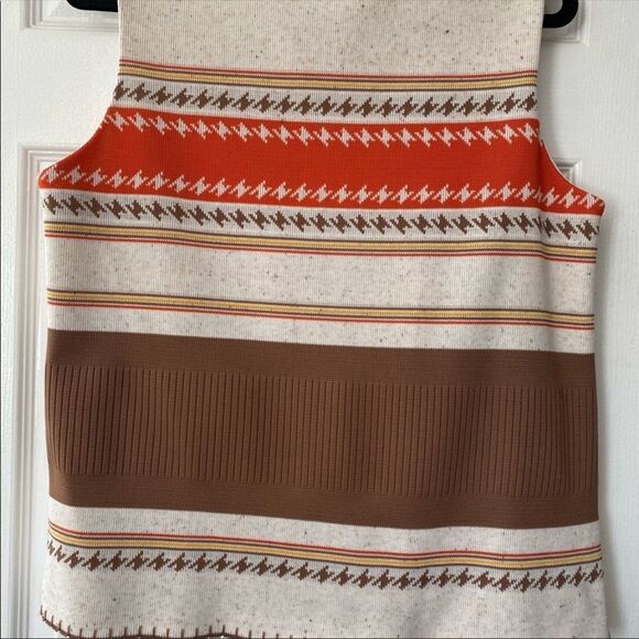 60s Vintage Vest Western Heritage Polyester Vest Size Medium - Picture 2 of 7